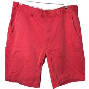 St. John's Bay‎ Men's Shorts Size 34 Red Casual Chino Shorts